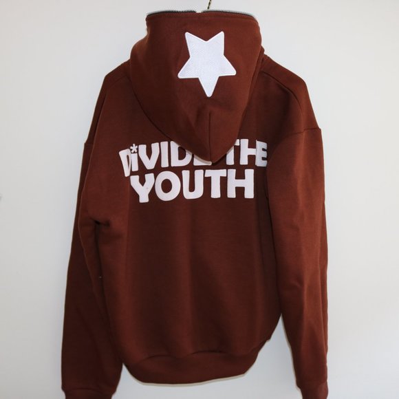DTY Brown Hoodie Size Medium - Picture 2 of 5